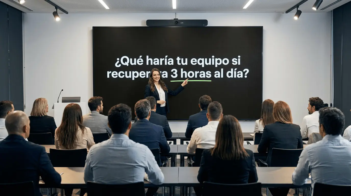 Sesión práctica de capacitación en herramientas de IA regenerativa